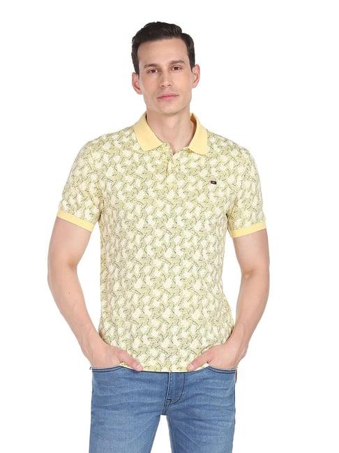 ad by arvind beige polo t-shirt