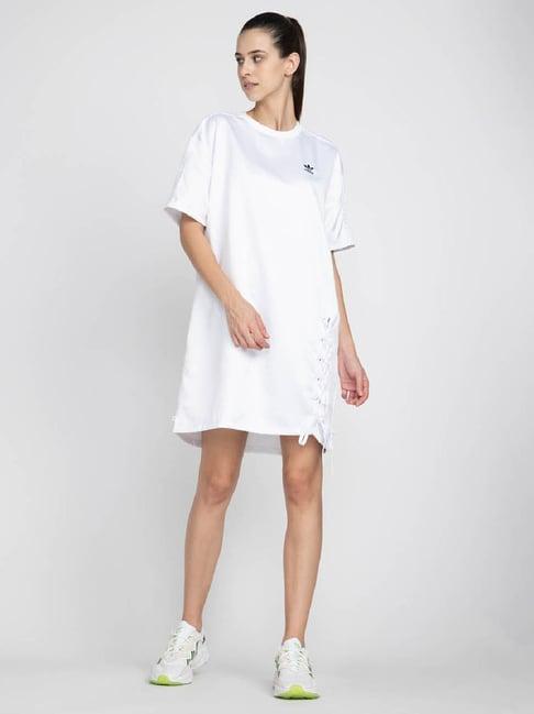 adidas originals white shift dress