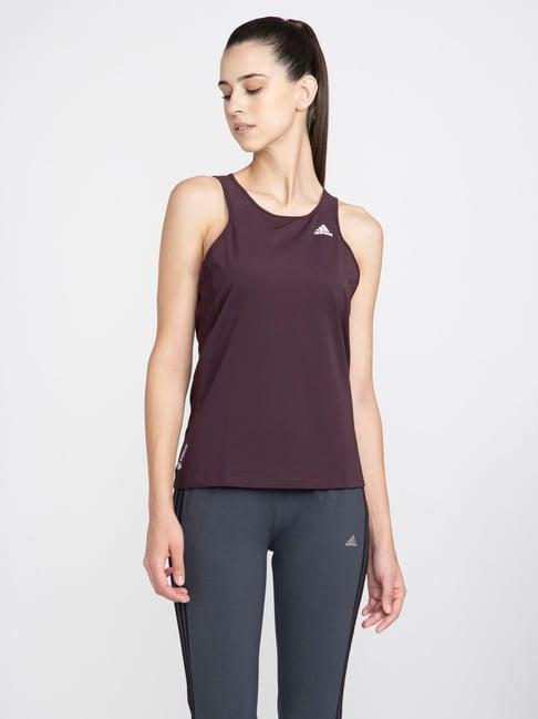 adidas wine printed polyester otr tank top