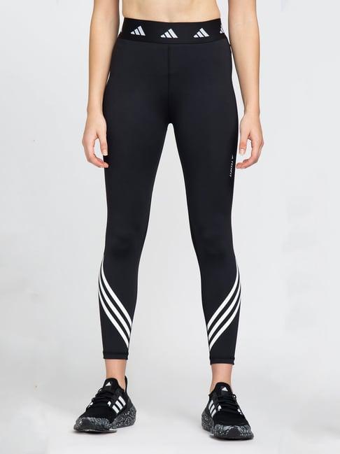 adidas black striped tights