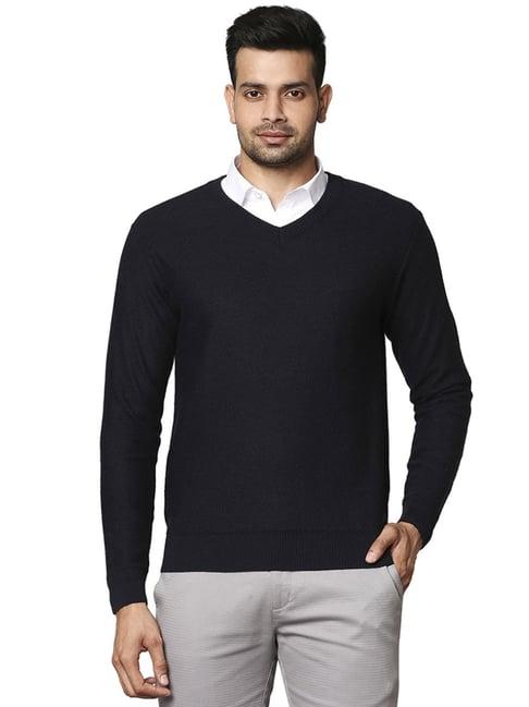 raymond blue  regular fit sweaters