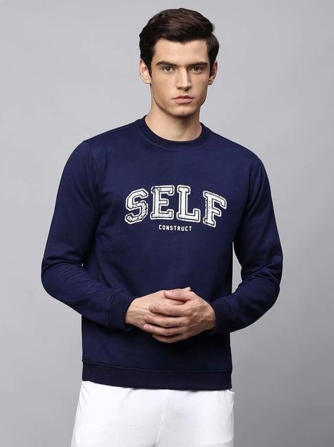 high star navy round neck sweatshirt