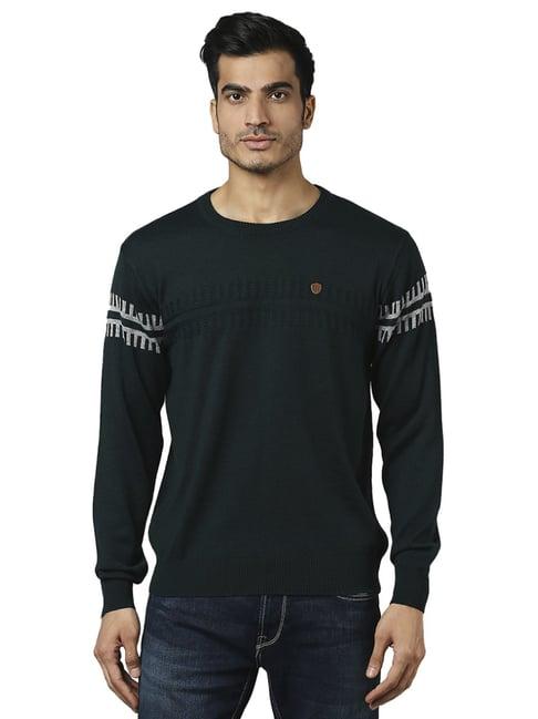 raymond green  regular fit texture sweaters