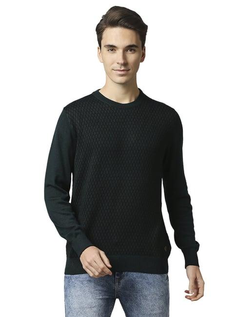 raymond green  regular fit printed sweaters