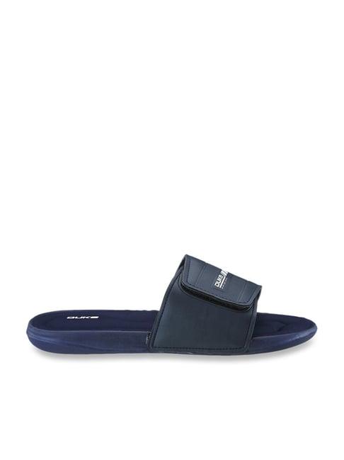 duke men's navy slides