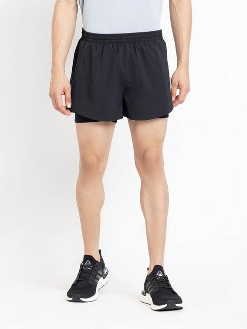 adidas black regular fit shorts