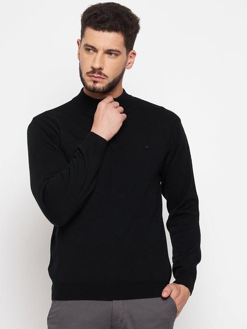 okane black full sleeves sweater