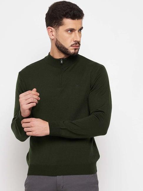 okane olive full sleeves sweater