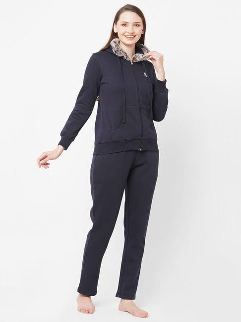 sweet dreams navy fleece night suit