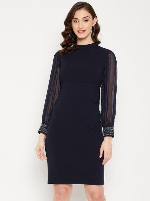 madame navy shift dress