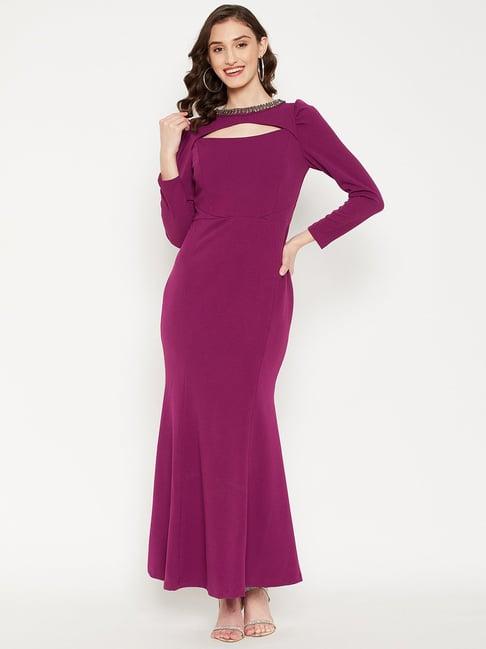 madame hot pink maxi dress