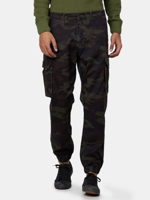 royal enfield multicolor regular fit cargo joggers