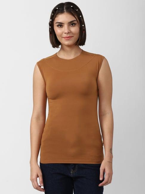 forever 21 brown top