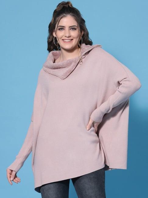 mafadeny peach regular fit sweater