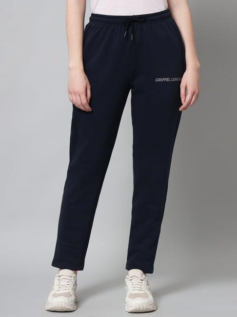 griffel navy printed track pants