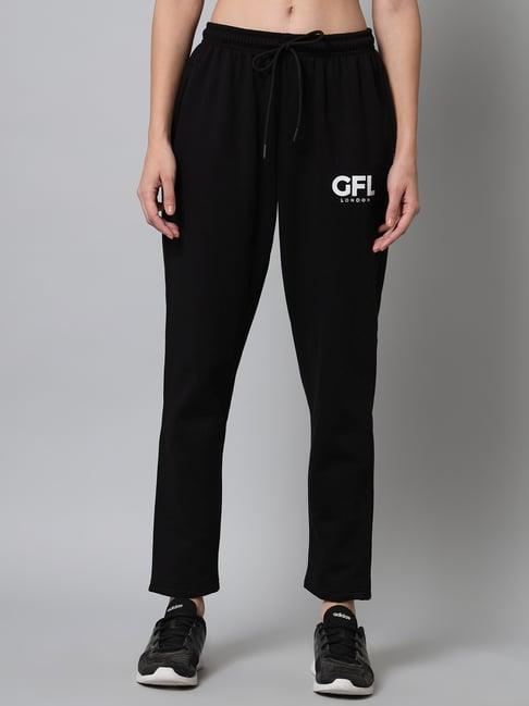 griffel black printed track pants