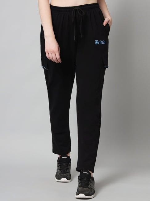 griffel black printed track pants