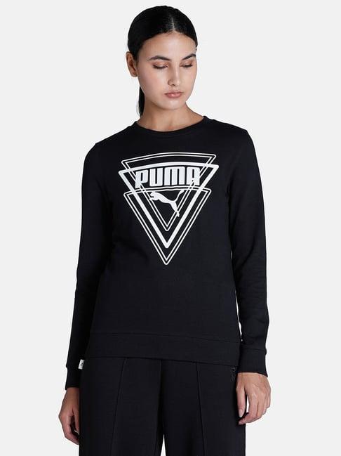 puma graphic regular fit crew-neck sweatshirt