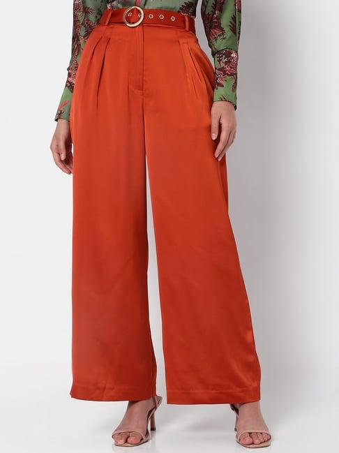 vero moda  relaxed fit high rise trousers