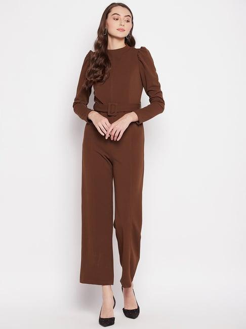 madame brown maxi jumpsuit