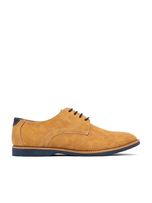 lazard by khadim's men's tan derby shoes