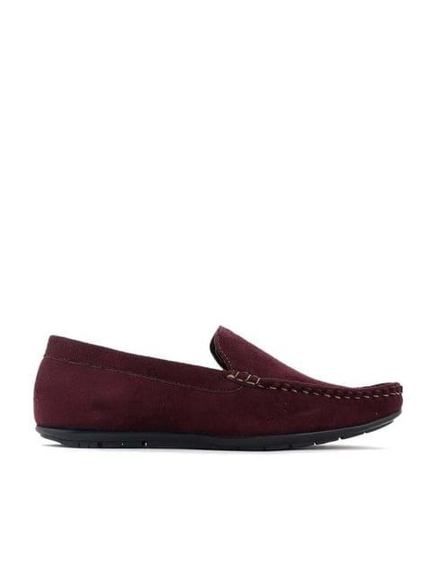 lazard by khadim's men's burgundy casual loafers