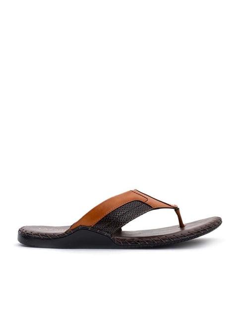 lazard by khadim's men's tan thong sandals