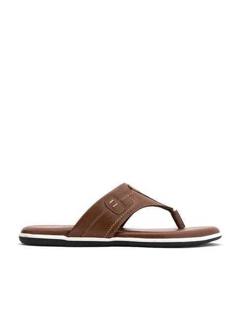 british walkers by khadim's men's brown thong sandals