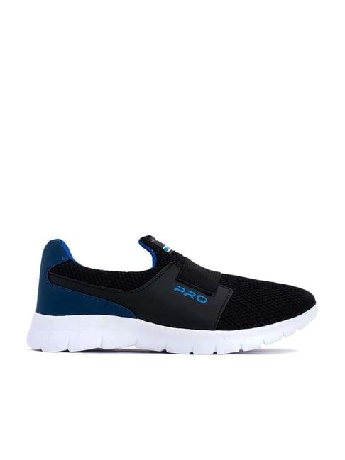 pro by khadim's men's black running shoes