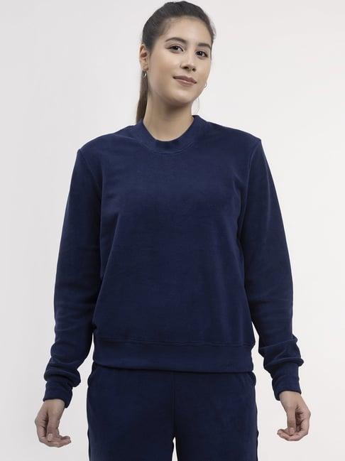 fablestreet navy regular fit sweatshirt