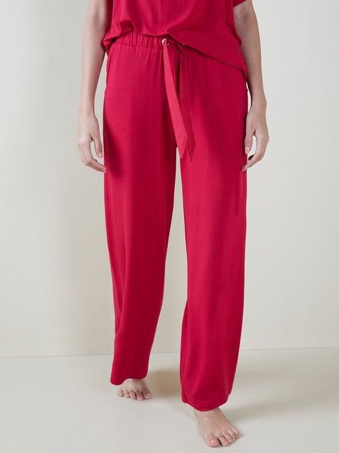 wunderlove by westside red flared supersoft pyjamas