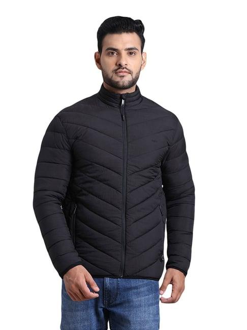 colorplus black tailored fit quilted jacket