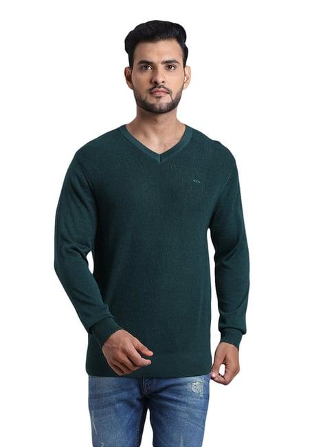 colorplus green tailored fit sweater