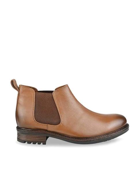 regal men's tan chelsea boots