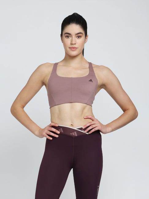 adidas mauve printed sto ms bettr sports bra