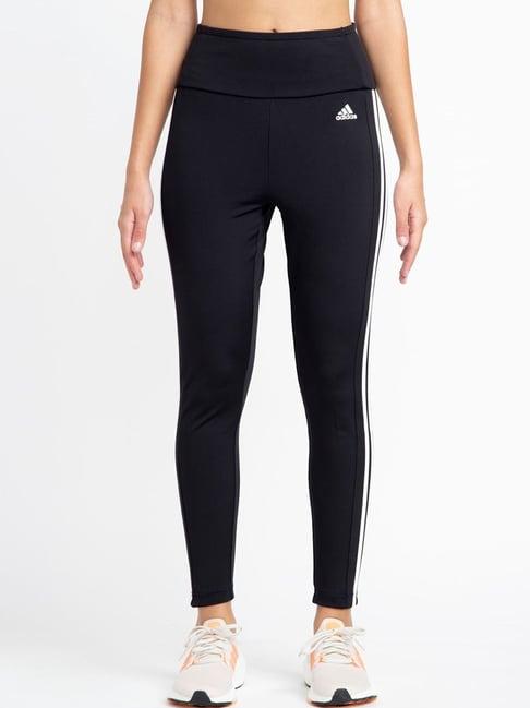 adidas black logo print w 3s 78 tig tights