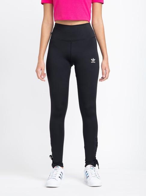 adidas originals black logo print hw tights