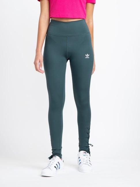 adidas originals green printed hw tights