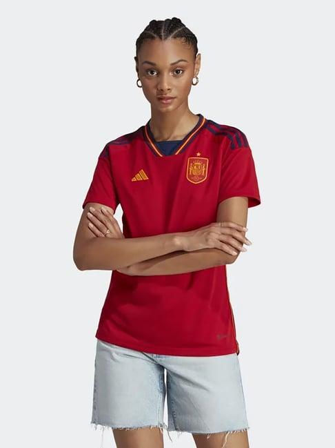 adidas red spain 22 home printed fef h jsy w t-shirt