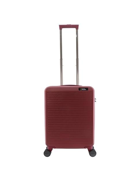 national geographic pulse  burgundy small cabin luggage- 20 inch