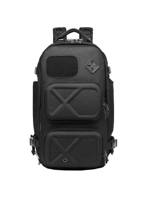 ozuko 17 ltrs black medium laptop backpack