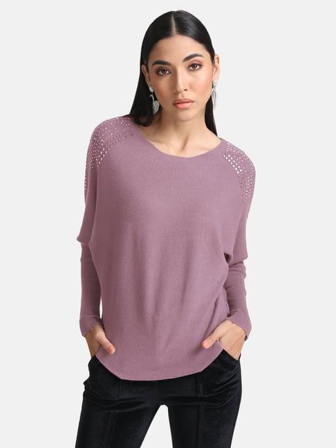 kazo batwing pullover with heat studs