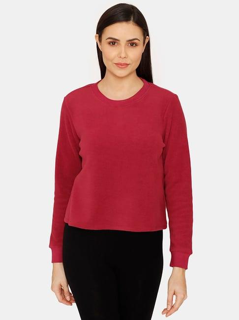 zivame maroon lounge top