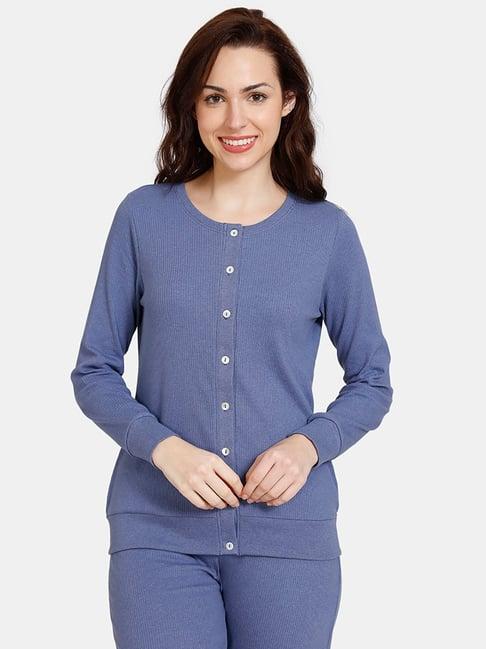 zivame blue lounge top