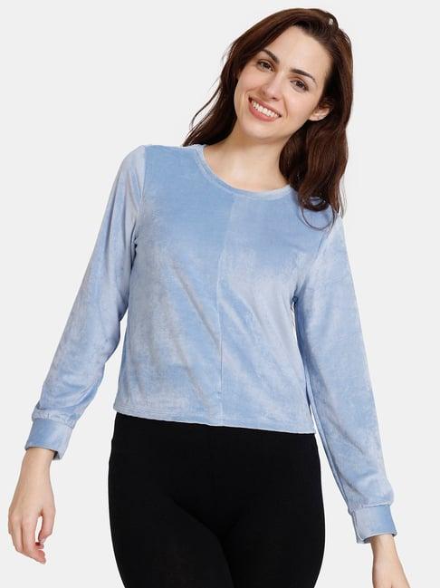 zivame blue lounge top