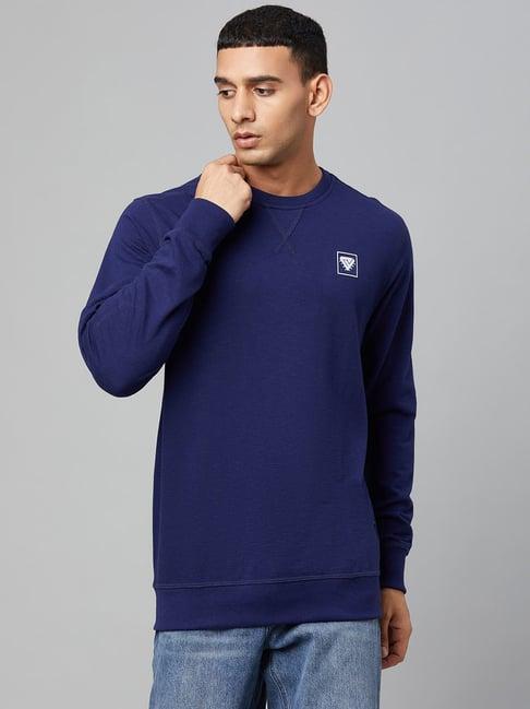 club york navy regular fit sweatshirt