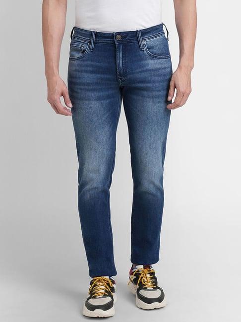 jack & jones dark blue slim fit jeans