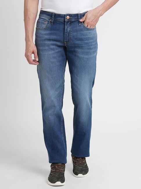 jack & jones medium blue regular fit jeans