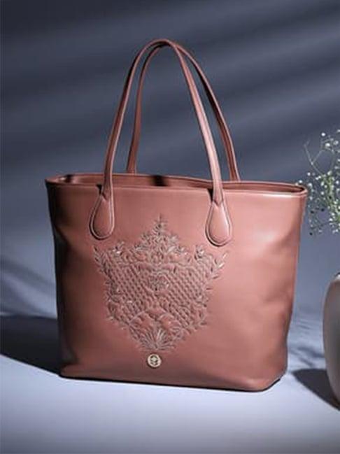 biba blush pink one size tote bag