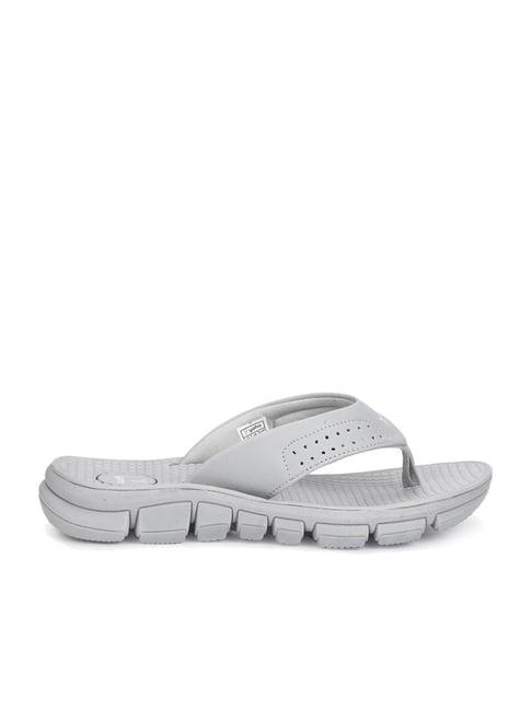 yoho men's arch suuport breeze grey flip flops